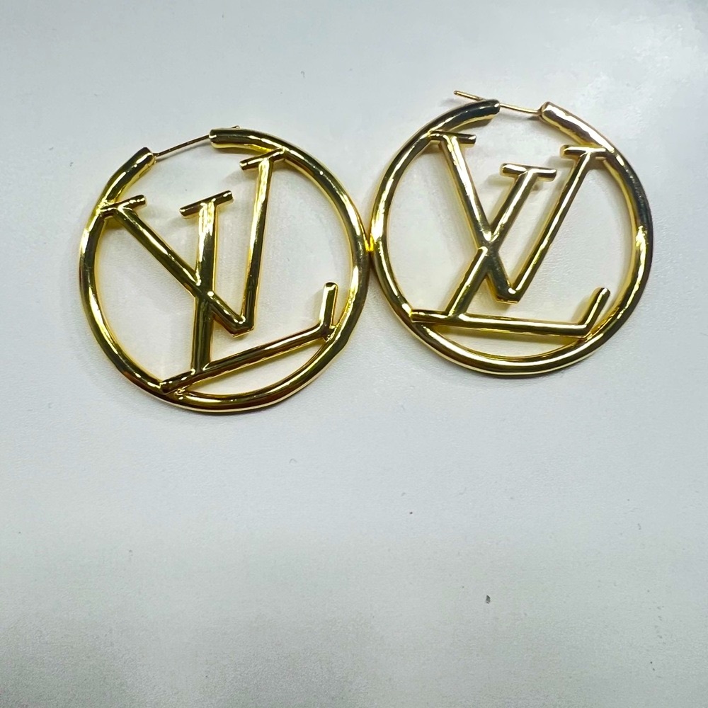 Louis Vuitton Gold Hoop Earrings